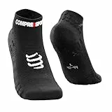Compressport Pro Racing Socks v3.0 Run Low Chaussette Running Homme, Noir, 42-44