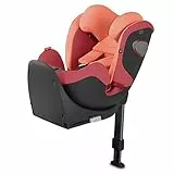 gb Siège Auto pour enfants Convy-Fix, Pour les voitures avec ISOFIX, Groupe 0/1/2 (0-25 kg), De la naissance à environ 7 ans, Incl. Réducteur nouveau-né, Rose rouge (Rose Red)
