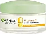 GARNIER Skin Active - Crème Hydratante Bio - Hydratation & Éclat - Nourrit, Lisse & Illumine Le Teint - Vitamine C & Agrumes - Vegan & Cruelty Free - Peaux Ternes En Manque D'Éclat - 50 ml
