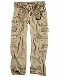 TROOPER Royal Traveler Pantalon, Homme Cargo Pantalon - Royal Sahara, XL