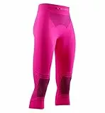 X-BIONIC Energizer 4.0 Pantalon 3/4, Femme, Flamant Fluo/Anthracite, XS