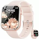 Montre connectée pour homme femme, écran de 1,85' avec appel Bluetooth et réponse mains libres, montre intelligente avec podomètre, moniteur de fréquence cardiaque, montre de fitness pour Android