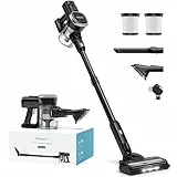 Lubluelu Aspirateur Balai sans Fil Aspirateur sans Fil Haute Performance avec Une Autonomie de 50 Minutes, Idéal pour Sols Durs, Tapis et Poils d'animaux.