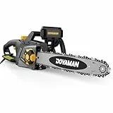 DOVAMAN Tronçonneuse Électrique 2400W, Tensionnement Sans Outil en un Pas, 40cm Guide et Chaîne Oregon, 15m/s Vitesse de Chaîne, Lubrification Automatique, Frein Mécanique, 2 Chaînes - DCS01A