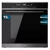 Cecotec Four à micro-ondes encastrable 60x60cm Bolero Hexa MWO706000 Line. 2880W, Capacité de 72L, 13 Fonctions avec Pizza Master, Décongélation, Minuterie électronique