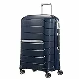 Samsonite Flux - Spinner L Extensible Suitcase, 75 cm, 111 L, Bleu (Bleu Marine)