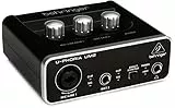 Behringer UM2 Interface Audio Numérique USB 2 Entrées et 2 Sorties Audiophile avec Préampli Micro Conçu par Xenyx