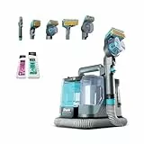 Shark StainStriker HairPro spécial animaux, Shampouineuse canapé, Aspirateur 450W, Extracteur de poils, Élimine taches et odeurs, Léger et portable, 4 accessoires et 2 formules de nettoyage PX250EUCP