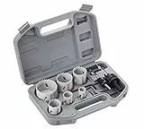 Bosch Accessories 9. pc Coffret Scies Trépans Universelles (Métaux, Bois, Plastiques, Ø 24/27/ 32/35/ 40/52 mm, Accessoires Perceuse à Percussion)