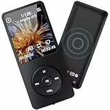 Lecteur MP3 32Go Bluetooth 5.2, MP3 / MP4 1.8 Pouces Lecteur Musical Sport HiFi Audio Portable, Haut-Parleur HD Intégré, Radio, vidéo, Enregistreur Vocal, E-Book Reader, Tarswesi