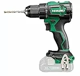 HIKOKI Akku Schlagbohrschrauber DV18DEW4Z, 13mm Metall-Bohrfutter (18V, Max. Festdrehmom. hart: 70 Nm, Brushless, im Karton, Zubehör: 1 Zusatzhandgriff, ohne Akku, Ladegerät und Transportkoffer)