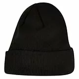 Build Your Brand By001-heavy Knit Beanie Bonnet, Noir, Taille Unique Mixte