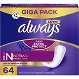 Always Dailies Extra Protect Lot de 64 protège-slips pour femme - Bloque instantanément les odeurs et les liquides pour une protection maximale pendant la journée