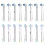16 Têtes Brossette de Rechange Interspace Compatibles avec les Brosse a Dent Electrique Braun Oral B pour le Nettoyage des Crevasses, Des Bridges et des Implants.