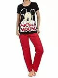 Disney - Ensemble De Pyjamas - Femme - Mickey Mouse - Rouge - Small