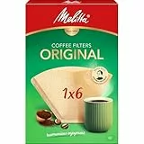 Melitta, 40 Filtres à Café, Taille 1x6, Pour Cafetière à Filtre, Original, Brun 40 filtres