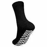 PUTUO Homme Chaussettes Antidérapantes Sport: Chaussettes Anti Dérapantes en Coton pour Homme Tailles 43-46 1 Paires
