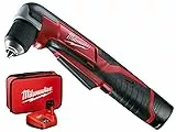 Perceuse d'angle MILWAUKEE C12 RAD-202B + 2 batteries + 1 chargeur - 4933441215