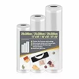 Rouleau Sous Vide Alimentaire, 3 Packs 28/25/20 x 300cm Sac Sous Vide Alimentaire, Convient à Tous Machine Sous Vide, Sans BPA