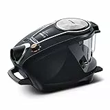 Bosch Electroménager Série 8, BGS7MS64, aspirateur traîneau sans Sac ProSilence, extrêmement Silencieux, Technologie SensorBagless et système de Nettoyage Intelligent du Filtre, Noir