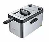 Brandt FRI4200 – Friteuse électrique 4,2L en Inox – Thermostat réglable 130-190°C – Couvercle avec hublot – Cuve amovible – 3000W – Facile à nettoyer – Acier inoxydable