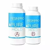 Pure Mold: Caoutchouc de Silicone Liquide Translucide Et Rapide (1Kg) pour La Création de Moules pour Résines Époxy, Polyuréthane, Cire, Savon Gypse Ciment - Dureté 13 Shores