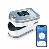Beurer PO 60 Oxymètre de pouls avec Bluetooth, détermination de la saturation artérielle en oxygène dans le sang