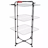 Vileda Séchoir Mixer3 Ultimate de Black Edition | Longueur de séchage de 30 mètres | Flexible | Facile à déplacer et à Transporter | roulettes pivotantes | Porte Chaussettes