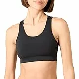 Amazon Essentials Active Sculpt Brassière de Sport Dos Nageur Support Moyen Femme, Noir, L