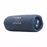 JBL Flip 7, Enceinte Bluetooth Portable sans Fil, 16 Heures d’autonomie, étanche IP68, résistante à la poussière et aux Chocs, Son Pro avec IA Boost, Connexion Multi-Enceintes Auracast, Bleu