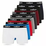 Boxers FM London lot de 4/8 pour hommes avec ceinture élastique - Boxers doux pour hommes