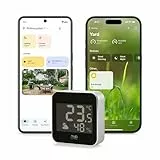 Eve Weather (Matter) – Station météo connectée avec température, taux d'humidité, tendance météo, IPX4 résistance à l'eau, Accès par commande vocale avec Google/Alexa/Siri, Nécessite un concentrateur