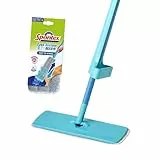 Spontex Balai serpillère Easy System Max+ - Tête de balai en microfibre avec système d’essorage intégré - Nettoie les sols stratifiés, planchers et carrelages