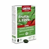 Ortis - Fruits & Fibres Forte 24 Comprimés - Complément Alimentaire pour Favoriser le Transit Intestinal - En cas de Transit Lent et Ballonnements - Action Rapide - 100% Naturel à base de Rhubarbe