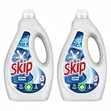 Skip - Lessive Liquide Active Clean - Propreté Impeccable - Fraîcheur Longue Durée - Détache les vêtements tout en respectant fibres et couleurs - 2x40 Lavages
