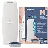 Angelcare Poubelle à Couches Classic XL avec Recharge Octogonale Anti-Odeur Haute Capacité (1 Mois - 190 Couches Taille 0)