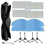 Laresar Clean Kit de remplacement pour aspirateur robot Laresar Clean avec balai à franges Mars01 avec brosse principale, brosses latérales (A)