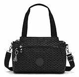 Kipling Elysia Sac à bandoulière Moyen, Sacs à bandoulière, Signature EMB (Noir)