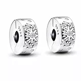 Fokroin 2 Pièces Charms Femme, Charme Pearl en argent sterling 925, Bracelet, Collier, pour Bracelet et Collier Pandor, Breloque Pendentif Perles Bijoux Cadeaux Anniversaire Mères Sœur