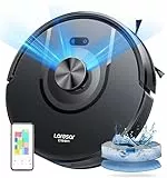 Laresar Clean Robot aspirateur avec Fonction serpillière, 3 en 1, Robot aspirateur 5000 Pa avec Navigation Laser, 180 Minutes Max, idéal pour Poils d'animaux, Tapis, sols durs, contrôle par