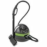 Polti Vaporetto Classic 65, Nettoyeur Vapeur avec Chaudière à Haute Pression jusqu'à 4 Bars, Bouchon de Sécurité, Capacité de 1,3 l, Fabriqué en Italie, 7 Accessoires Inclus, Noir et Vert