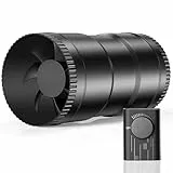 Hon&Guan 100mm Ventilateur Extracteur d'air, 6 W 221m³/h Ventilation de Cave avec Contrôleur de Vitesse Variable Extracteur d'air de Ventilation pour Garages, Tente de Culture