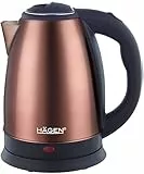 Hagen, Bouilloire Electrique Compacte Inox, Design Elegant, Base 360°, Capacité 1,8L, Puissance 1500W, Base 360 °, Filtre amovible et lavable, HA5525-Cuivre