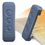 Glocusent Lampe de Lecture Rechargeable, Lampe Lecture au Lit, 3 Couleurs Chaudes X 5 Réglages de Luminosité, Compacte et Durable, Cadeau pour les Liseuse Lampe de Lecture (Gris-bleu)