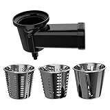 Cecotec Accessoire pour pétrisseur Twist&Fusion Salad. 3 Tambours interchangeables, Idéal pour couper, râper et trancher les légumes, Compatible avec la gamme de mélangeurs Twist & Fusion