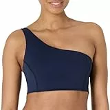Amazon Essentials Soutien-Gorge de Sport Active FormFlex, Asymétrique avec Bretelles dans le Dos, Ultra Doux, Soutien Léger Femme, Bleu Marine, XL
