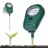 Homcoice pH Mètre du Sol, Testeur Plante 3-en-1 pour Sol Humidité/Fertilité/pH pour Entretien Plantes, idéal pour Jardin, pelouse, Ferme, intérieur et extérieur (Pas Besoin de Batterie)