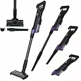 Hoover HF2 Aspirateur Balai sans Fil HF2Z10H, Ultraléger & Puissant avec Turbo Mode, Technologie Ultra Compact x3, Brosse Anti-Twist Multi-sols Eclairage LED, Autonomie 40 Min, Batterie Amovible