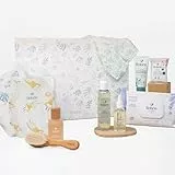 BIOLANE - Coffret Cadeau Naissance Biolane - 10 Essentiels Bébé : Couches Biolane, Lingettes H2O, Lange Doux, Soins, Eau de Toilette - Coffret Naissance Complet pour Nouveau-né et Jeunes Parents