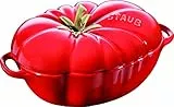 Staub 405118550 Cocotte en forme de tomate, céramique émaillée